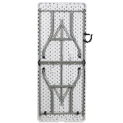 6-Foot Bi-Fold Granite White Plastic Folding Table, RB-3072FH-GG