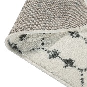 Geometric Bohemian Low Pile Rug - 8' x 10' - Ivory/Gray Polyester, RC-CR19-1330-810-IV-GR-GG