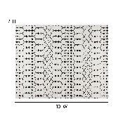 Geometric Bohemian Low Pile Rug - 8' x 10' - Ivory/Black, RC-CR19-1330-810-WH-GG