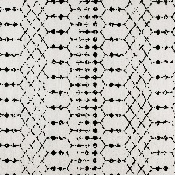 Geometric Bohemian Low Pile Rug - 8' x 10' - Ivory/Black, RC-CR19-1330-810-WH-GG
