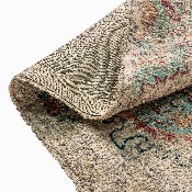 Distressed Medallion Area Rug - 5' x 7' - Gray Multi Polyester, RC-EG-202101-02-57-GR-GG