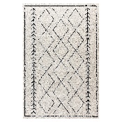 Geometric Style Bohemian Shag Area Rug - 5' x 7' - Ivory, RC-MS-202012-01-57-GG