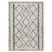 Geometric Style Bohemian Shag Area Rug - 8' x 10' - Ivory, RC-MS-202012-01-810-GG