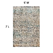 Artisan Old English Style Traditional Rug - 5' x 7' - Blue, RC-RG19-016-57-GG