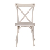 2-pack Advantage White Resin X-Back Chair, RESXB-WHITE-2
