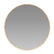 30" Round Gold Metal Framed Wall Mirror - Large Accent Mirror for Bathroom, Vanity, Entryway, Dining Room, & Living Room