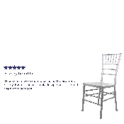 Advantage Silver Resin Chiavari Chair, RSCHI-S