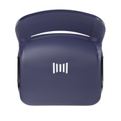 HERCULES Series 661 lb. Capacity Navy Ergonomic Shell Stack Chair with Black Frame and 16'' Seat Height [RUT-16-PDR-NAVY-GG], RUT-16-PDR-NAVY-GG