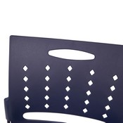 HERCULES Series 881 lb. Capacity Navy Sled Base Stack Chair with Air-Vent Back, RUT-2-NVY-BK-GG