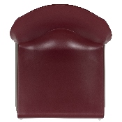 HERCULES Series 880 lb. Capacity Burgundy Full Back Contoured Stack Chair with Gray Powder Coated Sled Base, RUT-238A-BY-GG