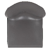 HERCULES Series 880 lb. Capacity Gray Full Back Contoured Stack Chair with Black Powder Coated Sled Base, RUT-238A-GY-GG