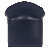 HERCULES Series 880 lb. Capacity Navy Full Back Contoured Stack Chair with Gray Powder Coated Sled Base, RUT-238A-NY-GG