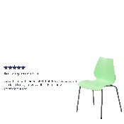 HERCULES Series 770 lb. Capacity Green Stack Chair with Lumbar Support and Silver Frame, RUT-288-GREEN-GG