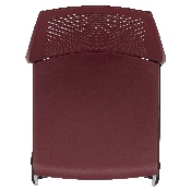 HERCULES Series 661 lb. Capacity Burgundy Stack Chair with Air-Vent Back and Black Powder Coated Sled Base, RUT-498A-BY-GG