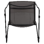 HERCULES Series 661 lb. Capacity Gray Stack Chair with Air-Vent Back and Black Powder Coated Sled Base, RUT-498A-GY-GG