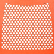 HERCULES Series 661 lb. Capacity Orange Stack Chair with Air-Vent Back and Black Powder Coated Sled Base, RUT-498A-ORANGE-GG