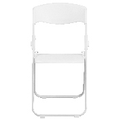 HERCULES Series 500 lb. Capacity Heavy Duty White Plastic Folding Chair with Built-in Ganging Brackets, RUT-I-WHITE-GG