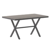 Finch Commercial Grade X-Frame Outdoor Dining Table 59