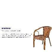 Cadiz Series Burning Brown Rattan Restaurant Patio Chair with Dark Red Bamboo-Aluminum Frame, SDA-AD632009D-1-GG