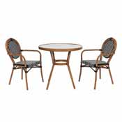 Lourdes Indoor/Outdoor Commercial French Bistro 31.5