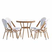 Lourdes Indoor/Outdoor Commercial French Bistro 31.5