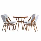 Lourdes Indoor/Outdoor Commercial French Bistro 31.5