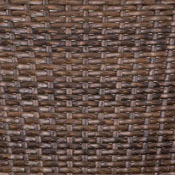 Milano Series Cocoa Rattan Restaurant Patio Chair with Bamboo-Aluminum Frame, SDA-AD642003R-1-GG