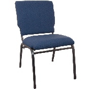 Advantage Navy Multipurpose Church Chairs - 18.5 in. Wide, SEPCHT185-101