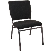 Advantage Black Multipurpose Church Chairs - 18.5 in. Wide, SEPCHT185-108