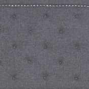 Brighton Queen Size Tufted Upholstered Platform Bed in Light Gray Fabric, SL-BK4-Q-LG-GG