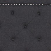 Brighton King Size Tufted Upholstered Platform Bed in Dark Gray Fabric with 10 Inch CertiPUR-US Certified Pocket Spring Mattress, SL-BM10-16-GG