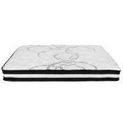 Brighton Queen Size Tufted Upholstered Platform Bed in Beige Fabric with 10 Inch CertiPUR-US Certified Pocket Spring Mattress, SL-BM10-3-GG