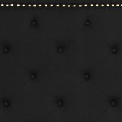 Brighton Full Size Tufted Upholstered Platform Bed in Black Fabric with 10 Inch CertiPUR-US Certified Pocket Spring Mattress, SL-BM10-6-GG