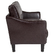 Asti Upholstered Loveseat in Brown LeatherSoft, SL-SF915-2-BRN-GG