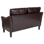 Asti Upholstered Loveseat in Brown LeatherSoft, SL-SF915-2-BRN-GG