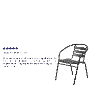 Black Metal Restaurant Stack Chair with Aluminum Slats, TLH-017C-BK-GG