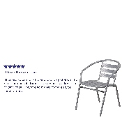 Silver Metal Restaurant Stack Chair with Aluminum Slats, TLH-017C-GG