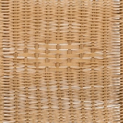Commercial Aluminum and Beige Rattan Indoor-Outdoor Restaurant Stack Chair, TLH-020-BGE-GG