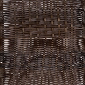 Commercial Aluminum and Dark Brown Rattan Indoor-Outdoor Restaurant Stack Chair, TLH-020-GG
