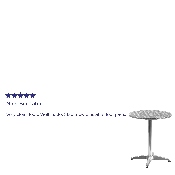 23.5'' Round Aluminum Indoor-Outdoor Table with Base, TLH-052-1-GG