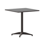 Mellie 27.5'' Bronze Square Metal Indoor-Outdoor Table with Base, TLH-053-2-BZ-GG