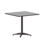 Mellie 31.5'' Bronze Square Metal Indoor-Outdoor Table with Base, TLH-053-3-BZ-GG