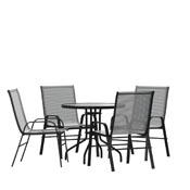 Brazos 5 Piece Outdoor Patio Dining Set - 31.5