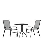 Brazos 3 Piece Outdoor Patio Dining Set - 23.5