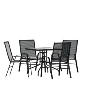 Brazos 5 Piece Outdoor Patio Dining Set - 31.5