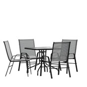 Brazos 5 Piece Outdoor Patio Dining Set - 31.5