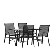 Brazos 5 Piece Outdoor Patio Dining Set - 55