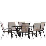 Brazos 7 Piece Outdoor Patio Dining Set - 55