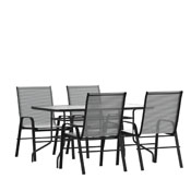 Brazos 5 Piece Outdoor Patio Dining Set - 55