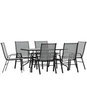 Brazos 7 Piece Outdoor Patio Dining Set - 55
